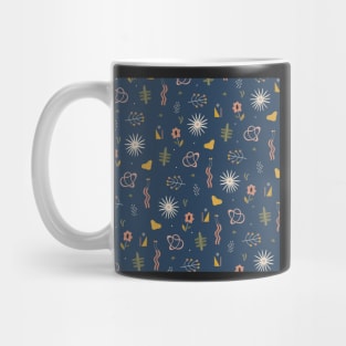 Bleu Abstract Pattern Mug